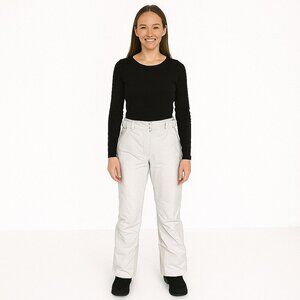Columbia Ski Pants Women Medium White Waterproof Activewear Minimalist Winter
